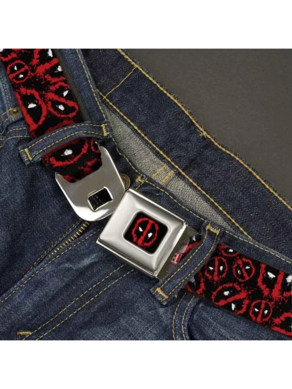 Durable Deadpool Seatbelt Belt | Stylish Fashion Accessory for Everyday Wear